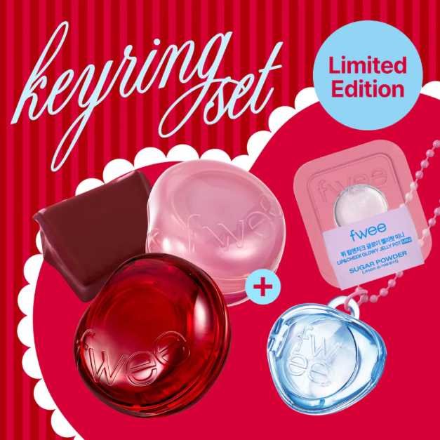 Fwee - Lip & Cheek Glowy Jelly Pot (with mini Jelly Keyring) at Skin Junction Australia