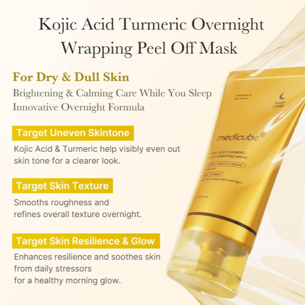 Medicube - Kojic Acid Turmeric Night Wrapping Mask 75ml at Skin Junction Australia