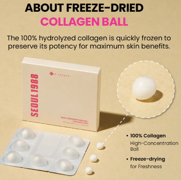 KSECRET - SEOUL 1988 Boosting Ball Collagen 100% at Skin Junction Australia