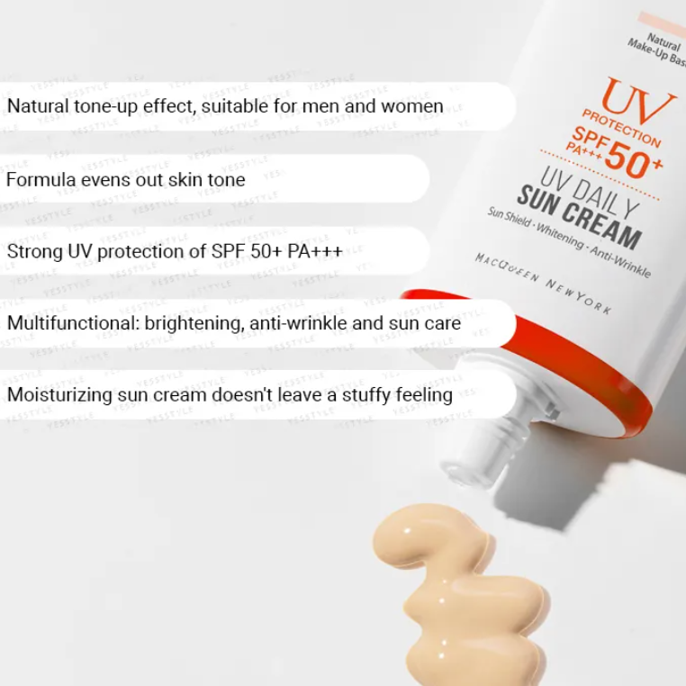 Macqueen - UV Daily Sun Cream (Natural Make-Up Base) at Skin Junction Australia