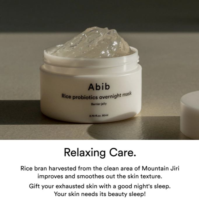 Abib - Rice Probiotics Overnight Mask Barrier Jelly at Skin Junction Australia