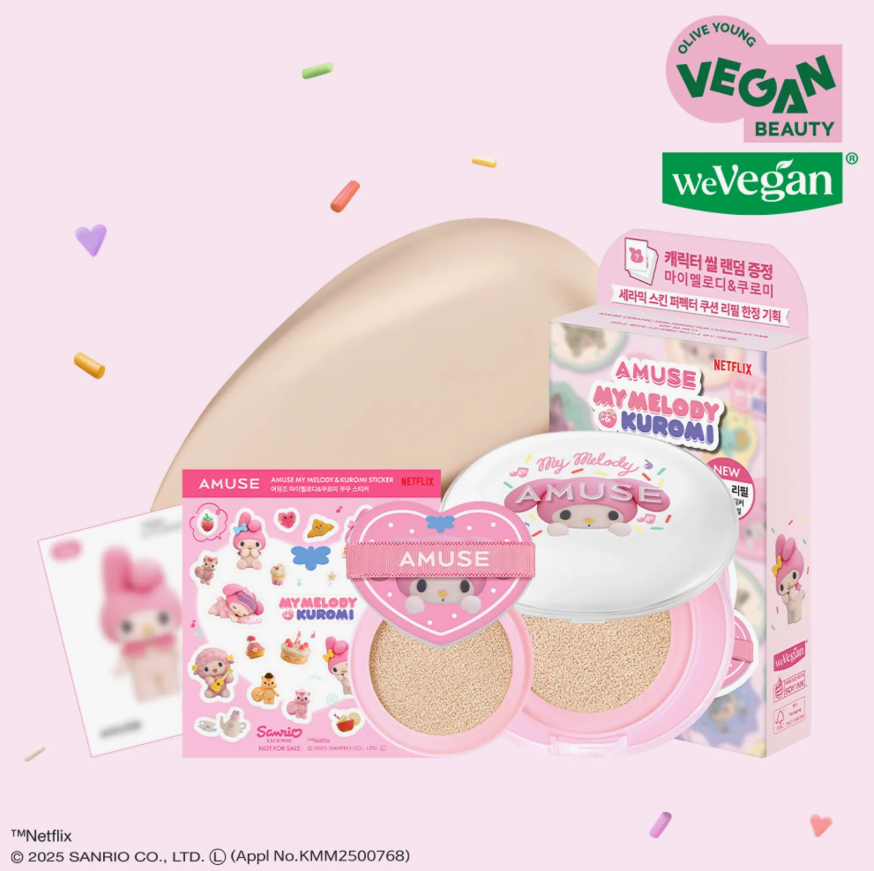 Amuse - Ceramic Skin Perfector Cushion My Melody Edition at Skin Junction Australia