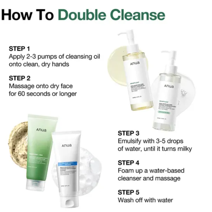 Anua - Double Cleansing Duo Set at Skin Junction Australia