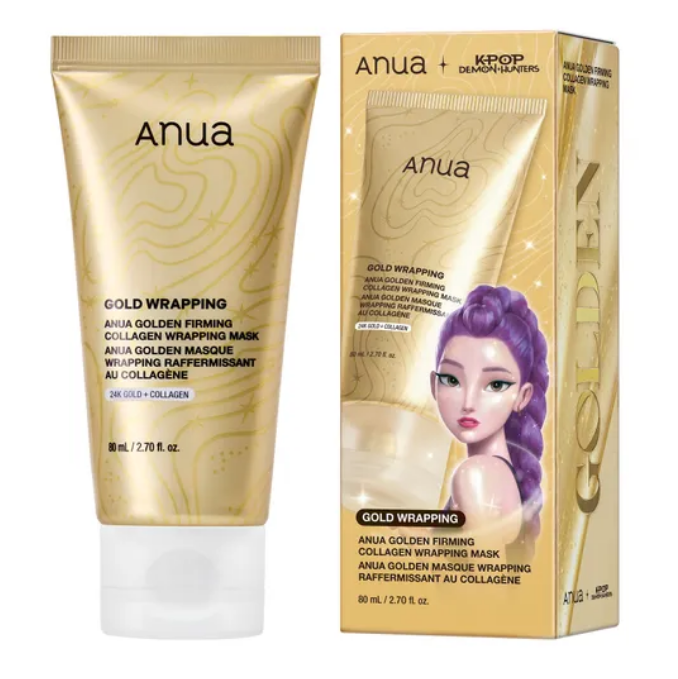 Anua – KPop Demon Hunters Golden Firming Collagen Wrapping Mask at Skin Junction Australia