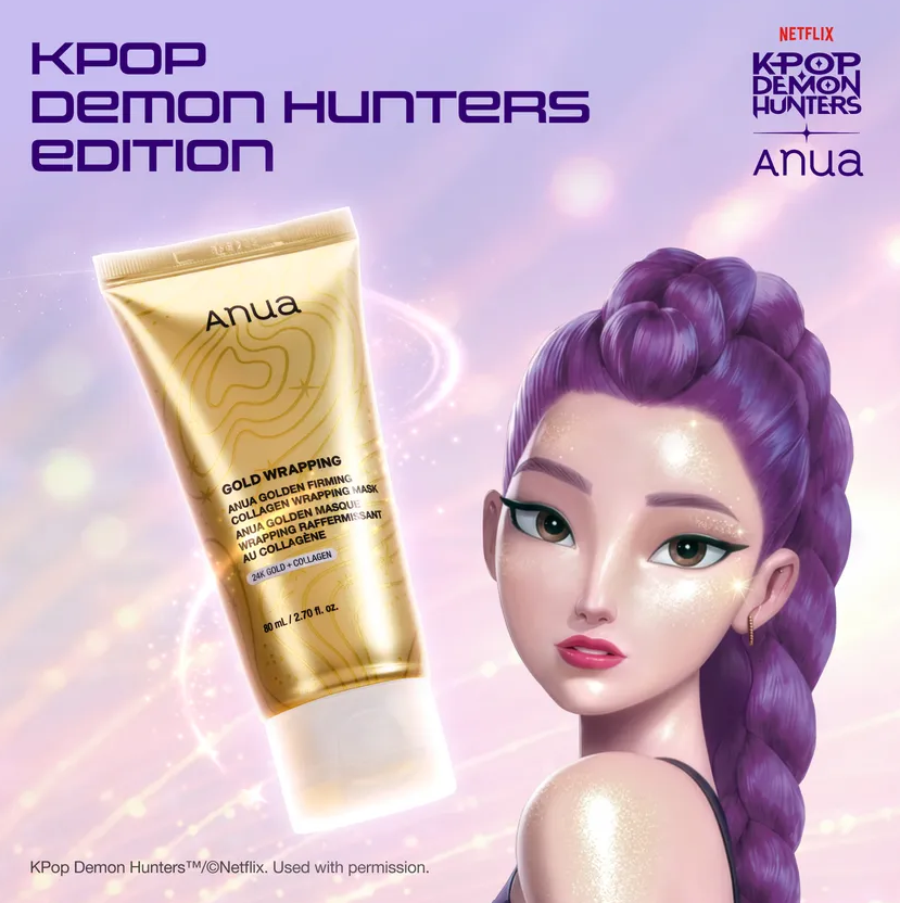 Anua – KPop Demon Hunters Golden Firming Collagen Wrapping Mask at Skin Junction Australia