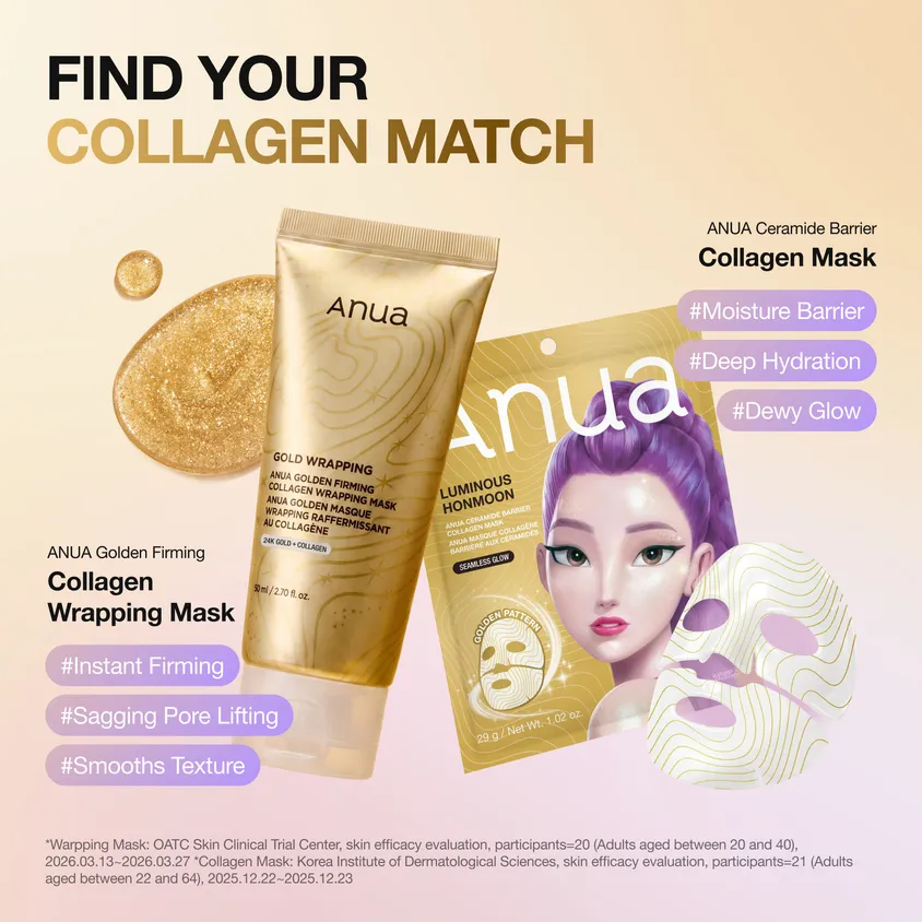Anua – KPop Demon Hunters Golden Firming Collagen Wrapping Mask at Skin Junction Australia