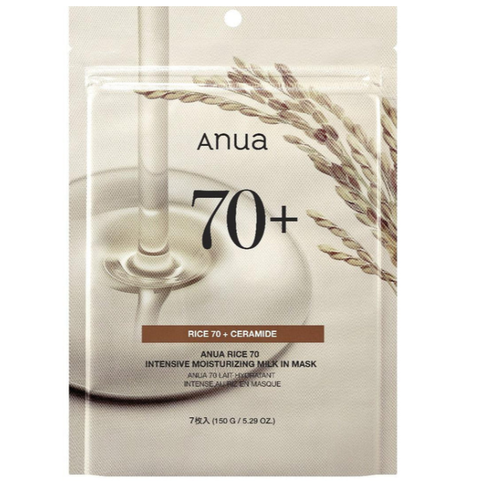 Anua - Rice 70 Intensive Moisturizing Milk In Mask 7pcs at Skin Junction Australia