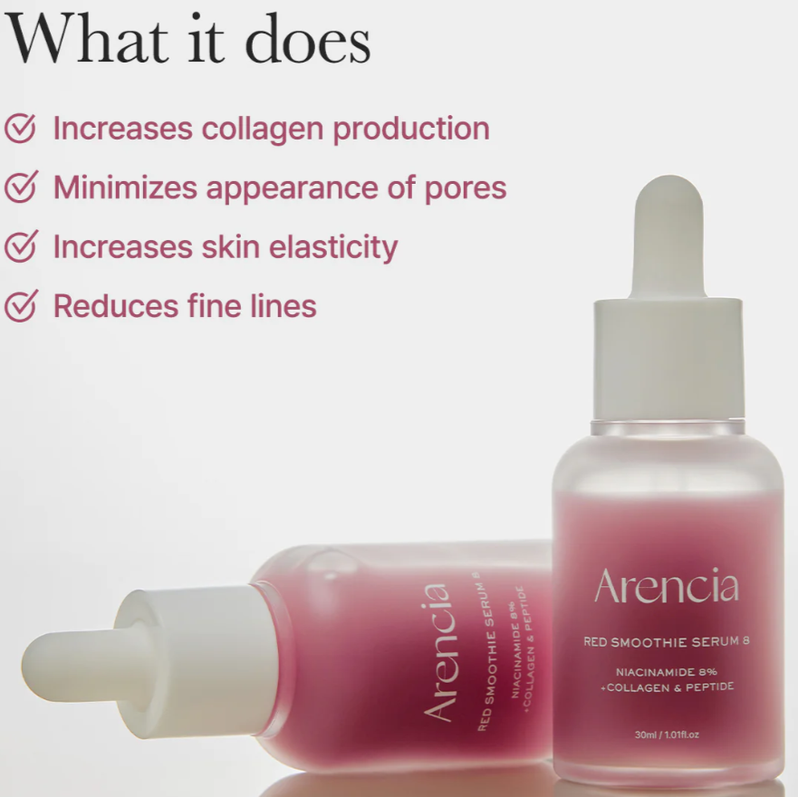 Arencia – Holy Hyssop Serum 12 & Red Smoothie Serum 8 Set at Skin Junction Australia