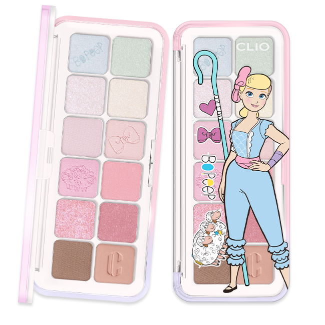 Clio - Pro Eye Palette Air Set 19 Independent Bo Peep + Mesh Pouch (Toy Story Limited Edition) at Skin Junction Australia