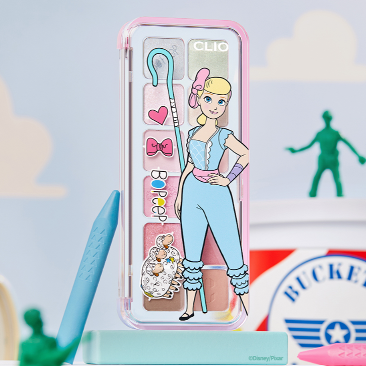 Clio - Pro Eye Palette Air Set 19 Independent Bo Peep + Mesh Pouch (Toy Story Limited Edition) at Skin Junction Australia