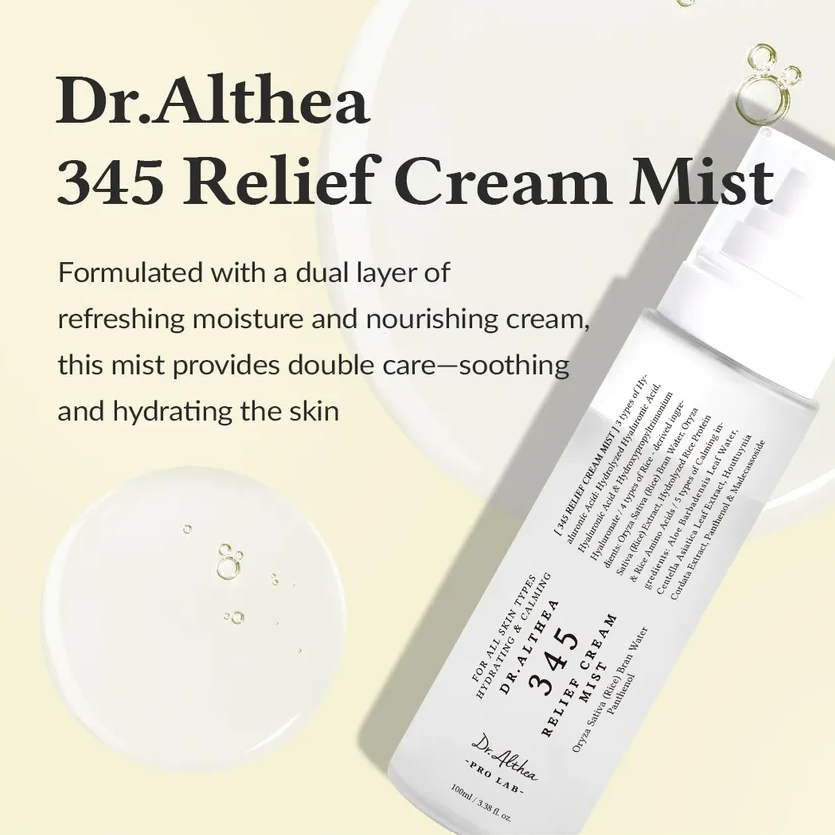 Dr Althea - 345 Relief Cream Mist 100ml at Skin Junction Australia