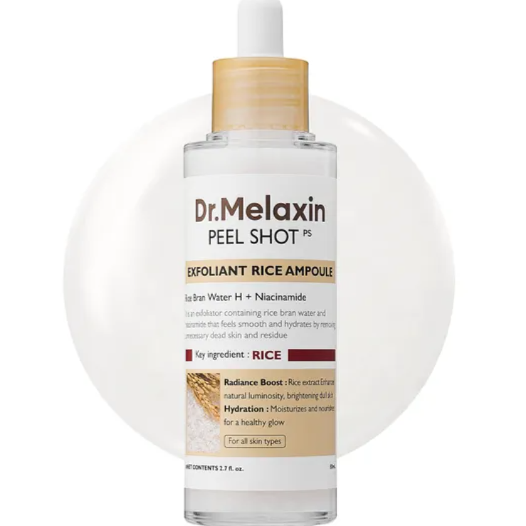 Dr.Melaxin - Peel Shot Exfoliant White Rice Ampoule at Skin Junction Australia