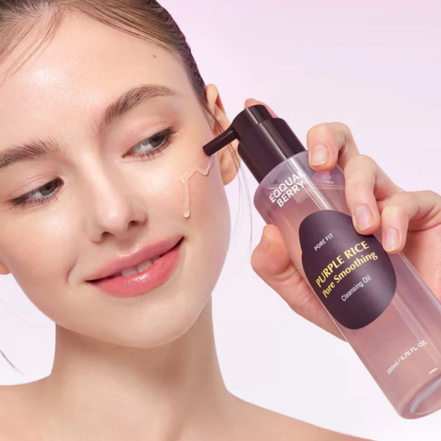 Eqqualberry - Purple Rice Pore Smoothing Cleansing Oil [200ml] at Skin Junction Australia