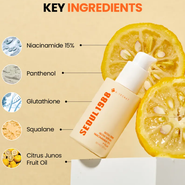 KSECRET - SEOUL 1988 Glow Serum: Niacinamide 15% + Yuja [30ml] at Skin Junction Australia