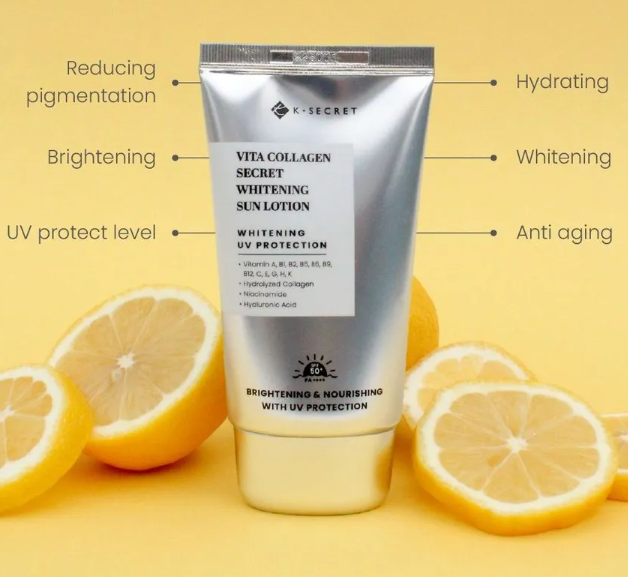 KSECRET – Vita Collagen Secret Whitening Sun Lotion [50ml] SPF 50+ PA++++ at Skin Junction Australia