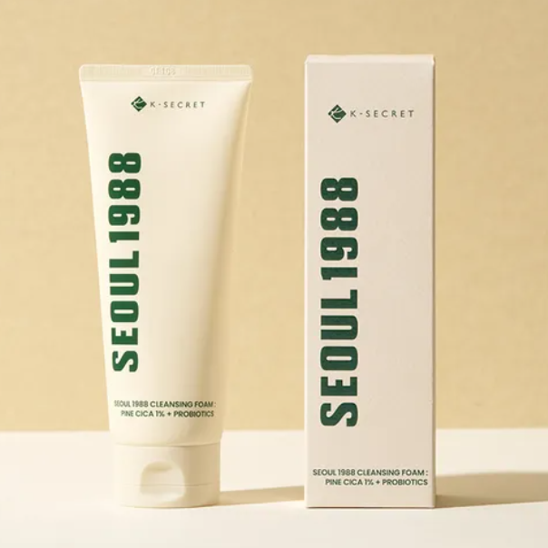 KSECRET - SEOUL 1988 Cleansing Foam : Pine Cica 1% + Probiotics at Skin Junction Australia