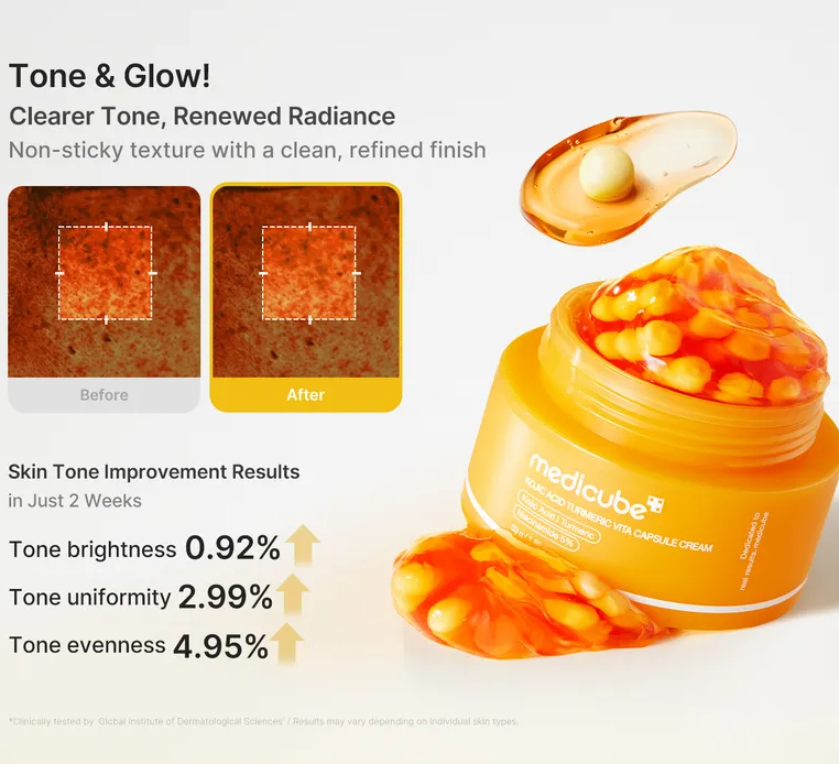Medicube - Kojic Acid Turmeric Vita Capsule Cream at Skin Junction Australia