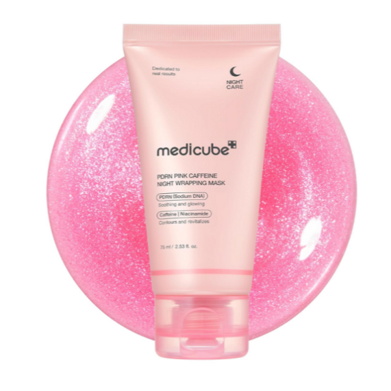 Medicube - PDRN Pink Caffeine Night Wrapping Mask 75ml at Skin Junction Australia