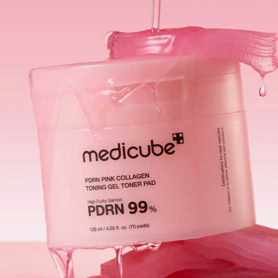 Medicube - PDRN Pink Collagen Toning Gel Toner Pads at Skin Junction Australia