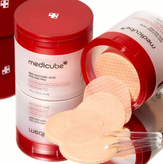 Medicube - Red Succinic Acid Peeling Pad at Skin Junction Australia