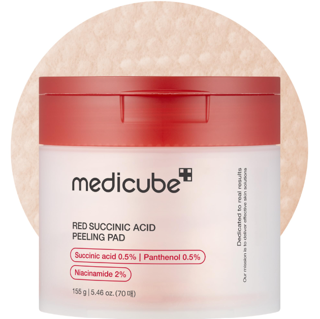 Medicube - Red Succinic Acid Peeling Pad at Skin Junction Australia