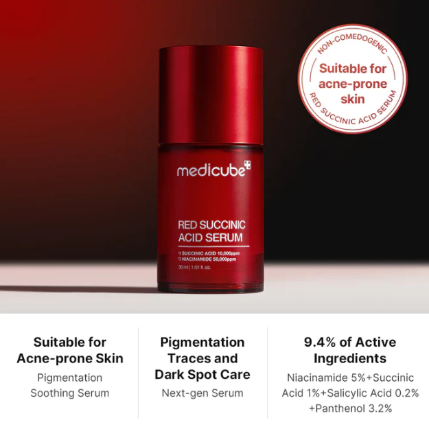 Medicube - Red Succinic Acid Serum at Skin Junction Australia