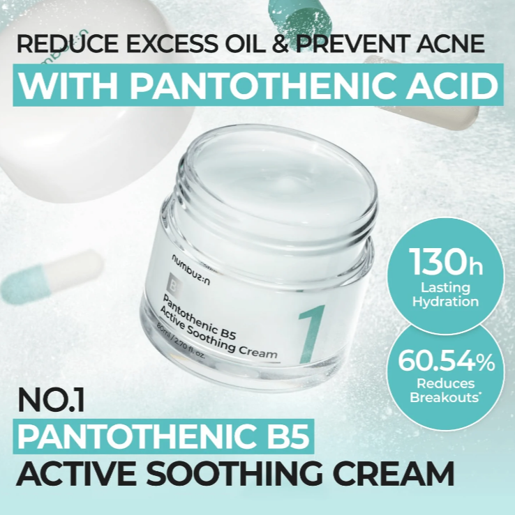 Numbuzin - No. 1 Pantothenic B5 Active Soothing Cream at Skin Junction Australia