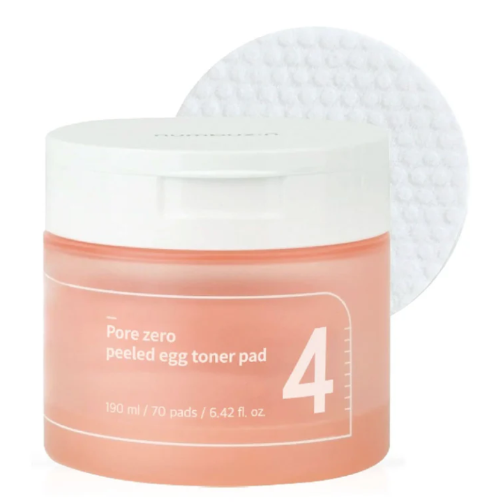 Numbuzin - No. 4 Pore Zero Peeled Egg Toner Pad at Skin Junction Australia