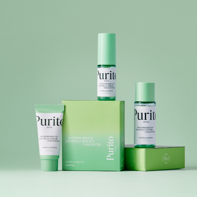 Purito Seoul- Wonder Releaf Centella Mini Kit Unscented at Skin Junction Australia