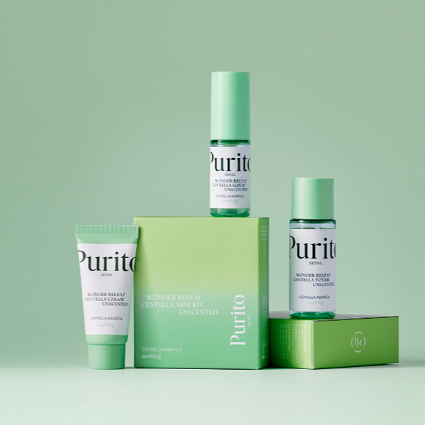 Purito Seoul- Wonder Releaf Centella Mini Kit Unscented at Skin Junction Australia