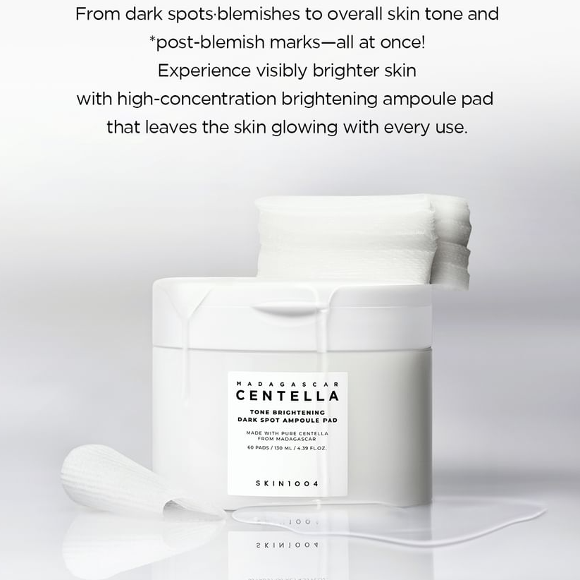 SKIN1004 – Madagascar Centella Tone Brightening Dark Spot Ampoule Pad at Skin Junction Australia