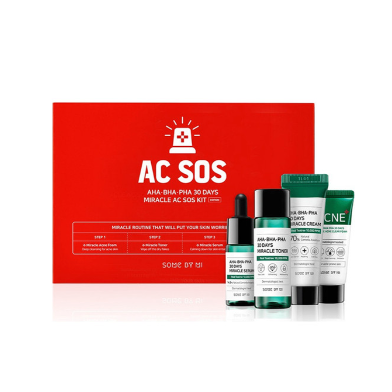 Some By Mi - AHA BHA PHA 30 Days Miracle AC SOS Kit at Skin Junction