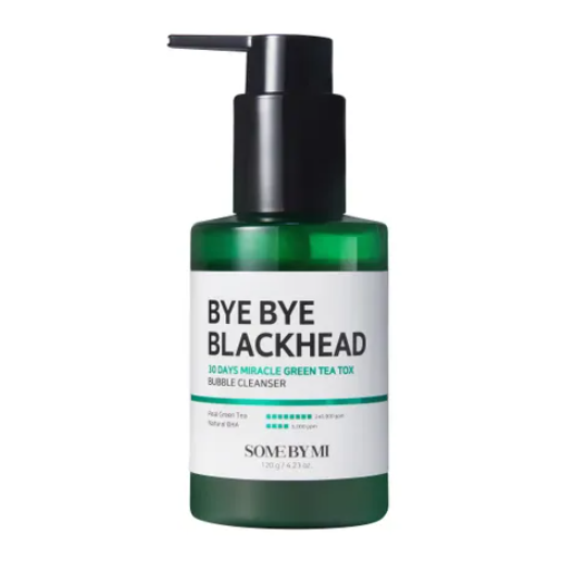 Some By Mi - Bye Bye Blackhead 30 Days Miracle Green Tea Tox Bubble Cleanser at Skin Junction