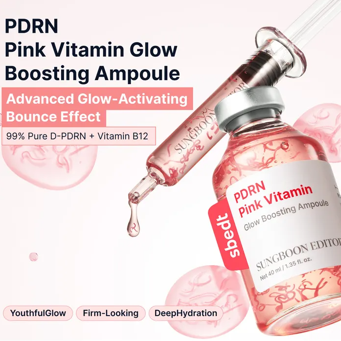 Sungboon Editor - PDRN Pink Vitamin Glow Boosting Ampoule at Skin Junction Australia