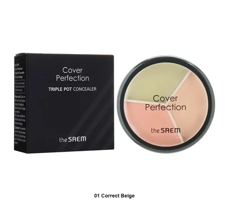 The Saem - Cover Perfection Triple Pot Concealer at Skin Junction Australia