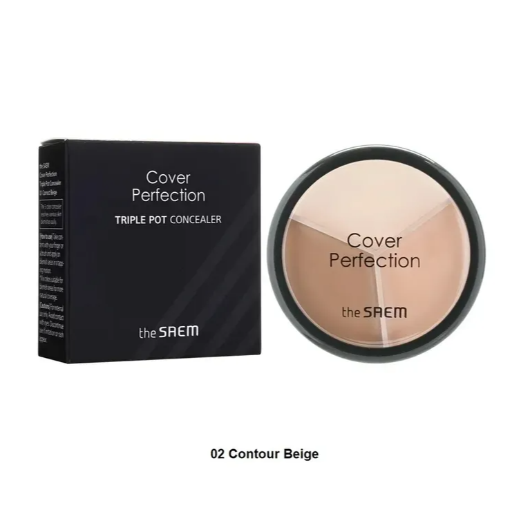 The Saem - Cover Perfection Triple Pot Concealer at Skin Junction Australia