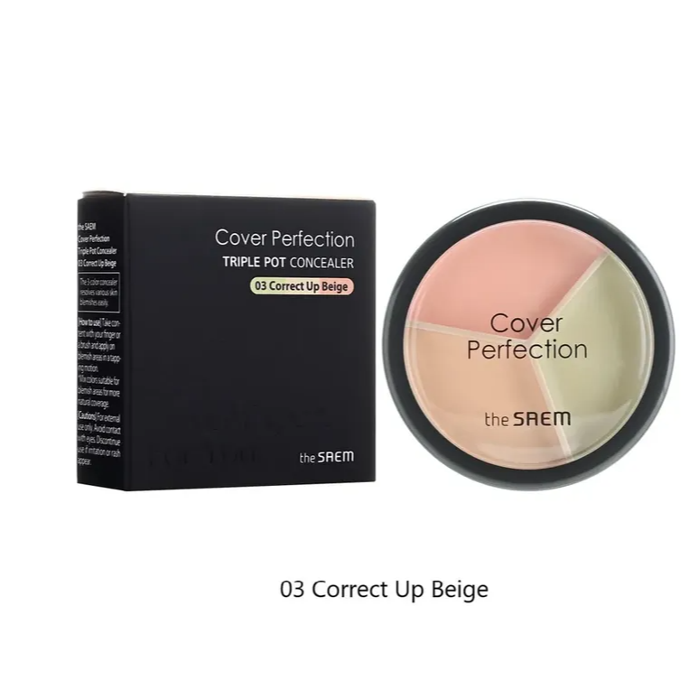 The Saem - Cover Perfection Triple Pot Concealer at Skin Junction Australia