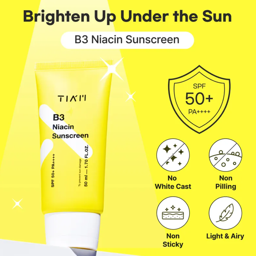 Tiam - B3 Niacin Sunscreen 50ml at Skin Junction Australia